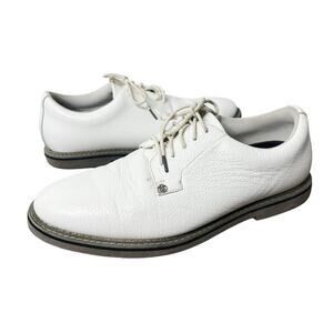 G/FORE Gallivanter White Leather Golf Shoes Size 12 Mens G4 Lace Up